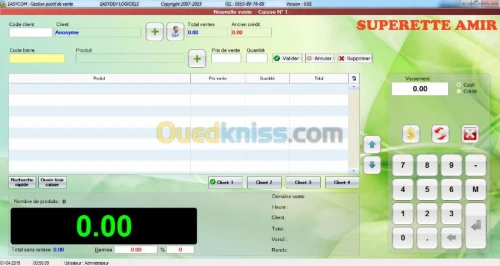 LOGICIEL SUPÉRETTE ET BOUTIQUE