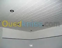 montage PVC faux plafond 