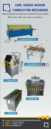 Plieuse rouleuse profileuse cisaille