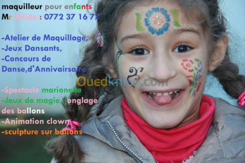 clown maquillage à domicile sur alger