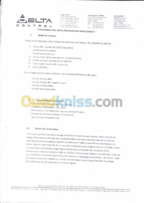 verins pneumatique du diam8 -diam200mm