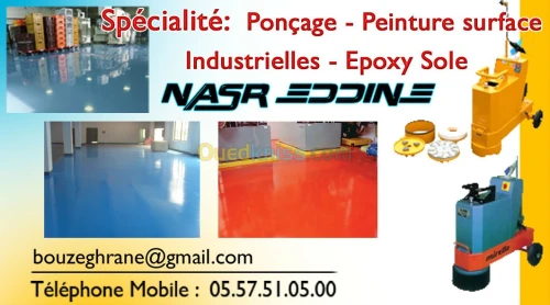 ponçage - peinture surface industriel 