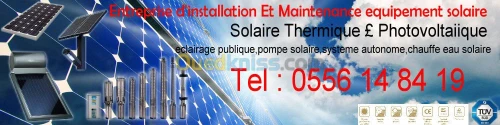 etudes et realistation solaire 