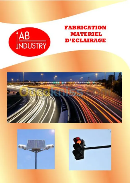 fabrication materiels d'eclairage