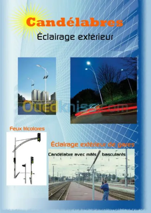 fabrication materiels d'eclairage