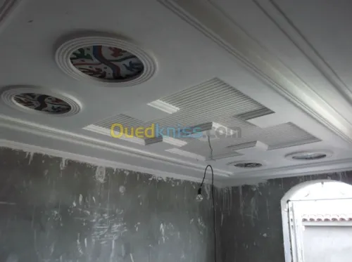 conception f.plafond en platre 