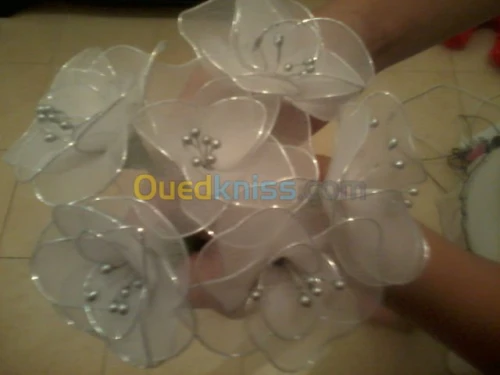 les assiettes .les fleurs  