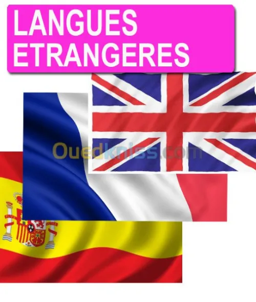 Cours: ANGLAIS, FRANÇAIS, ESPAGNOL ITALIEN et ALLEMAND