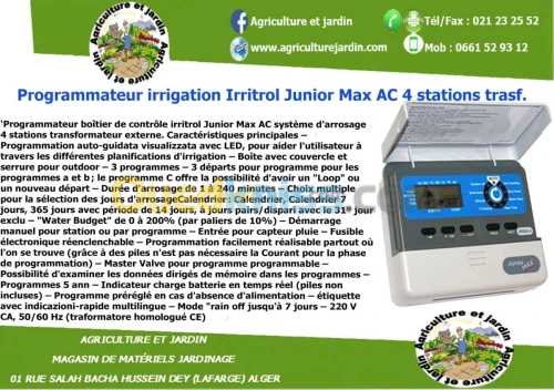 programmateur 4 stations 3programmes 