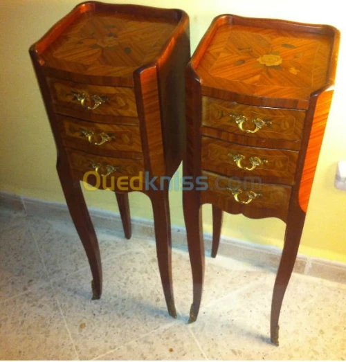  tables chevet Maîtrise bois de rose