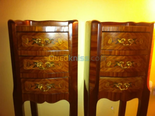  tables chevet Maîtrise bois de rose