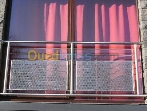 Rampe d'escalier en inox