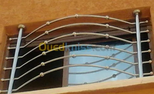 Rampe d'escalier en inox