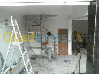 Rampe d'escalier en inox