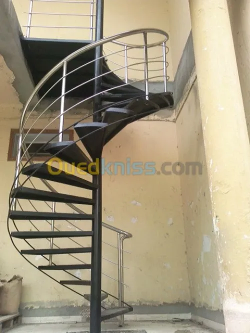 Rampe d'escalier en inox