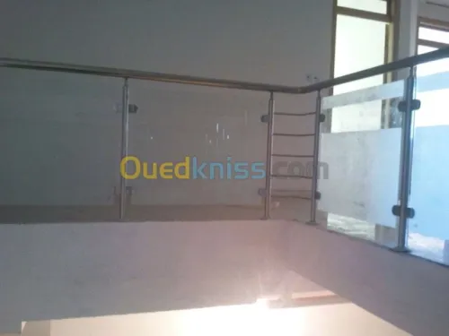 Rampe d'escalier en inox