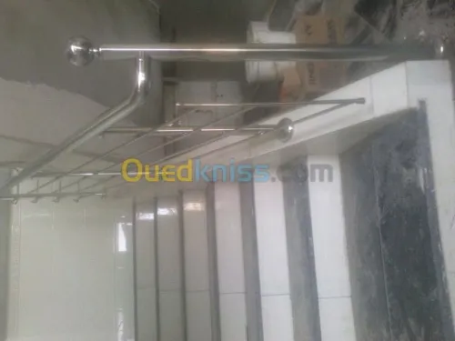 Rampe d'escalier en inox