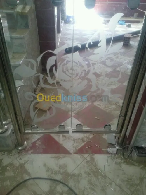 Rampe d'escalier en inox