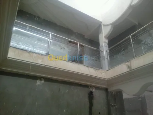 Rampe d'escalier en inox