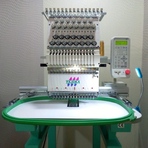 Machine À Broder ORIGINAL TAJIMA JAPONAISE BRODEUSE DZ Broderie plat et casquette  ماكينة طرز تطريز