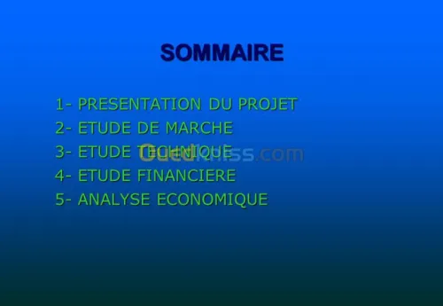 Etudes Technico Economique
