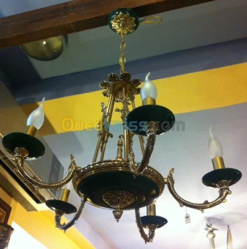 Lustre en bronze style Empire 