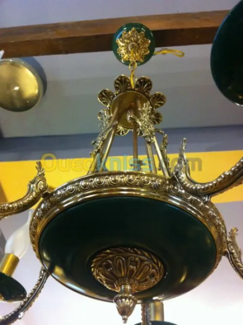 Lustre en bronze style Empire 