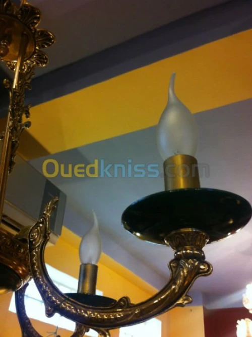 Lustre en bronze style Empire 