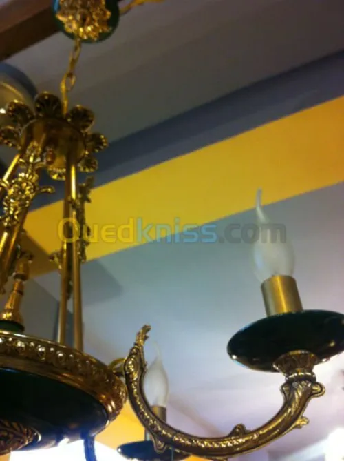 Lustre en bronze style Empire 