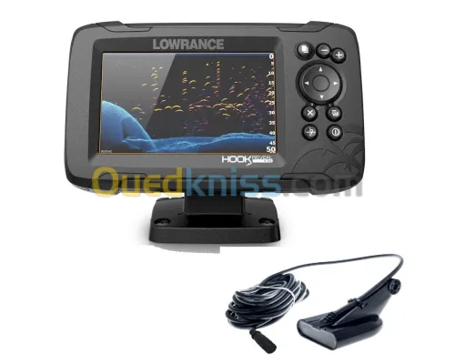 Sondeur GPS LOWRANCE HOOK REVEAL 5 avec Sonde 50/200 600w