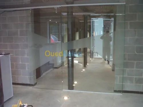 facade verre  trempé