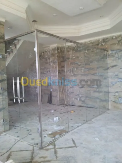 facade verre  trempé