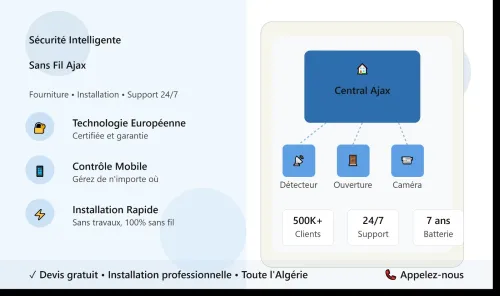 Fourniture Installation Pose Systèmes Alarme Sans Fil Algerie