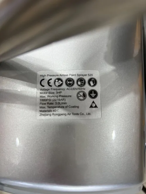AIRLESS RONPENG / R450 / R520 / R650 / HONEST PRO