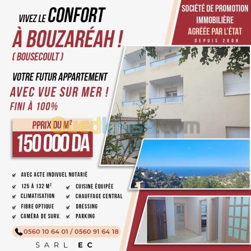 Vente Appartement Alger Bouzareah