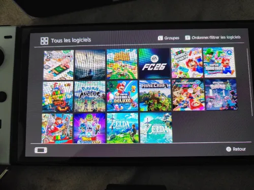 Nintendo switch oled flashée 128 go