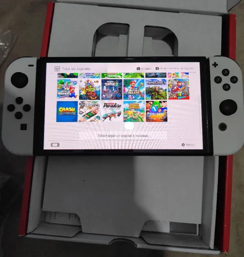 Nintendo switch oled flashée 128 go excellent état