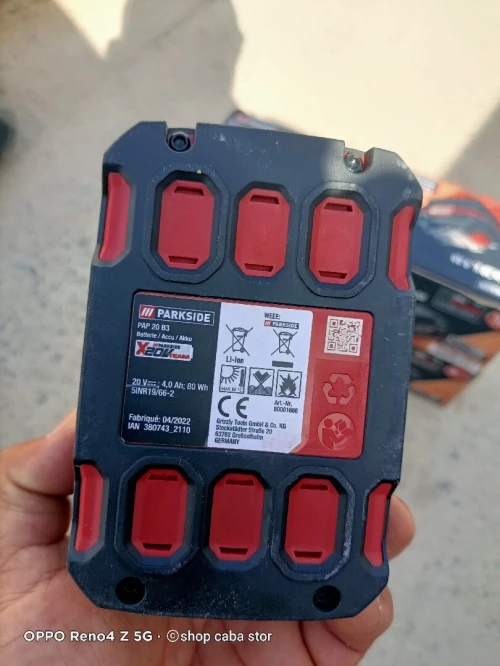 Batterie parkside 20v 4ah original neuf jamais utilisé