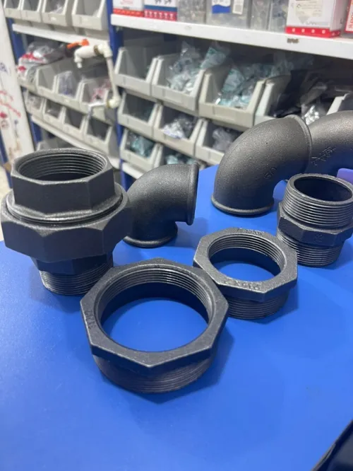 Vente pièces noires plomberie Raccords filetés haute résistance