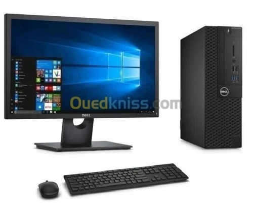 PC DE BUREAU DELL OPTIPLEX SFF  I7 6EME génération 08GB RAM  256 SSD  DVD-G  AVEC ECRAN 22