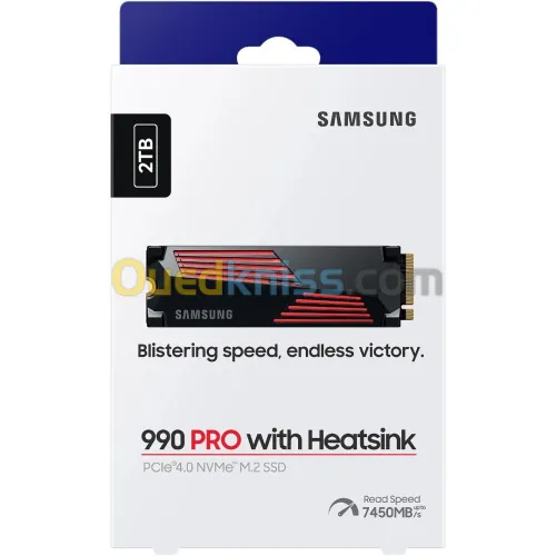 Samsung 990 PRO 2TB SSD PCIE 4.0X4 NVME avec Heatsink -- promotion
