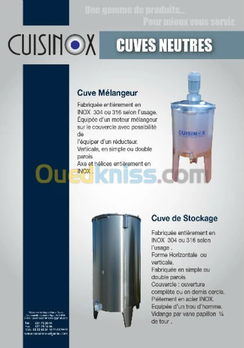 FABRICATION DES PRODUITS EN INOX