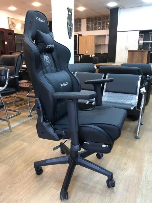 Chaise Gamer Ergonomique avec Repose-Tête et Repose-Pieds,