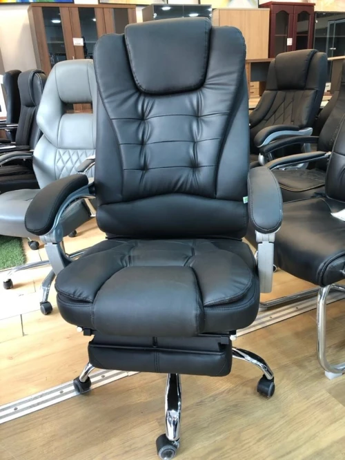 Fauteuil de Direction Premium Ultra Confort avec Repose-Pieds Intégré et Rembourrage Supérieur