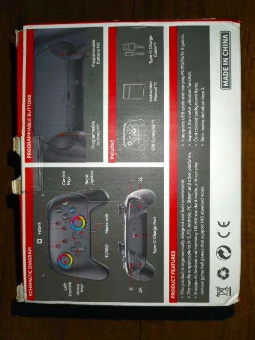 Wireless controller S08/يد تحكم العاب S08