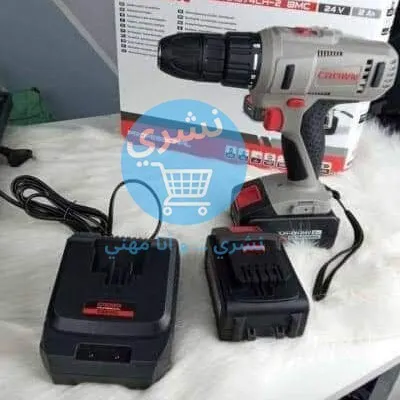 Visseuse Crown 24v 2ah ct21074lh 2 bmc | Double batteries