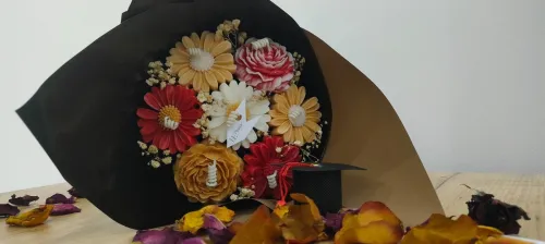 Bouquet de fleurs Bougie Parfumée Personnalisé 
