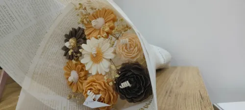 Bouquet de fleurs Bougie Parfumée Personnalisé 