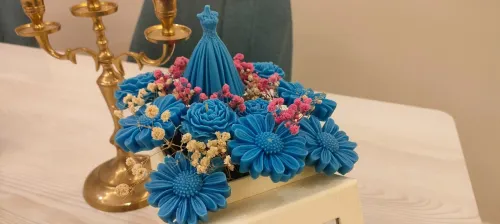 Box fleurs bougie parfumée personnalisé 