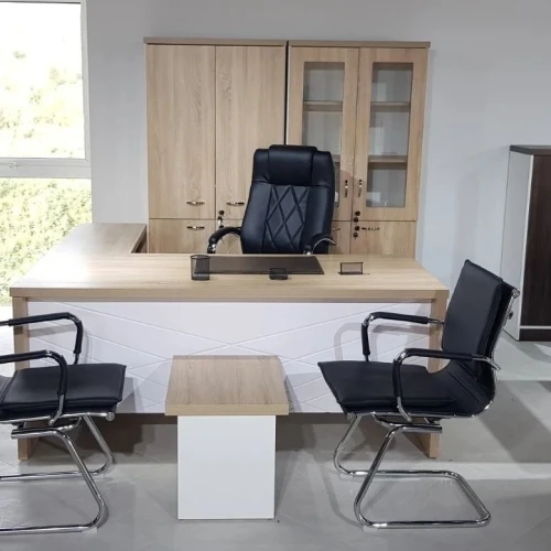 bureau, armoire,  table basse et retour 